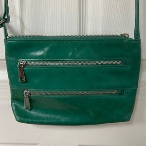 HOBO Green Crossbody Bag with Minimalist Design